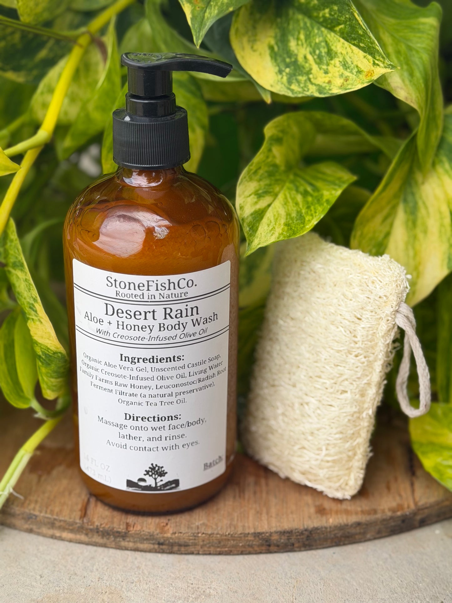 Desert Rain Body Wash + Loofah
