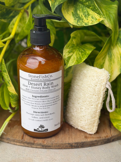 Desert Rain Body Wash + Loofah